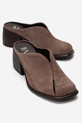 Forever & Always Shoes Forever & Always Shoes Ardent Leather Block Heel Mule