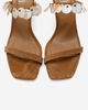 Forever & Always Shoes Forever & Always Shoes Arund Leather Stiletto Ankle Strap Sandal - 5
