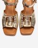 Forever & Always Shoes Forever & Always Shoes Asha Leather Block Heel Sandal - 2