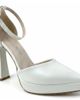 Forever & Always Shoes Forever & Always Shoes Aster Pointed Toe Wedding Platform Pump - 1