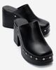 Forever & Always Shoes Forever & Always Shoes Bellune Leather Block Heel Platform Sandal - 1