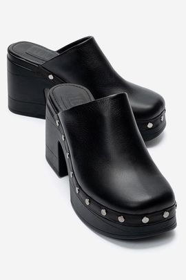 Forever & Always Shoes Forever & Always Shoes Bellune Leather Block Heel Platform Sandal