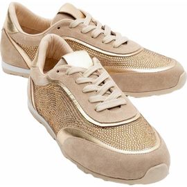 Forever & Always Shoes Forever & Always Shoes Bonia Rhinestone Suede Leather Sneakers