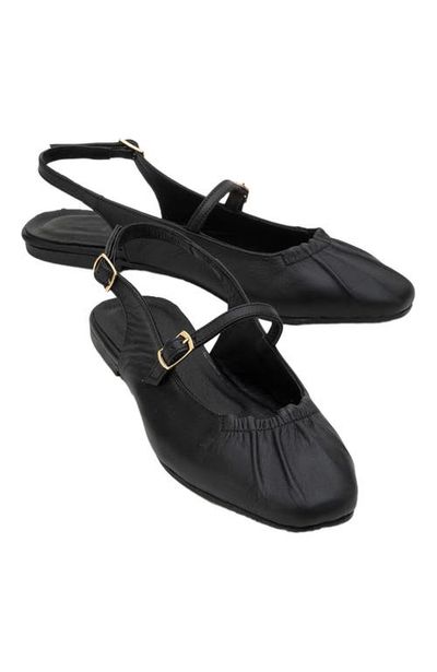 Forever & Always Shoes Forever & Always Shoes Britney Leather Closed-Toe Sandal