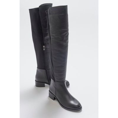 Forever & Always Shoes Forever & Always Shoes Cassie Leather Knee High Boot
