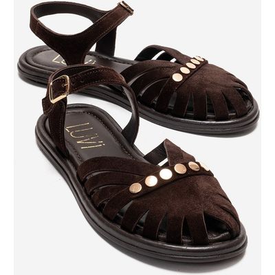 Forever & Always Shoes Forever & Always Shoes Chiela Leather Ankle Strap Sandal