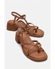 Forever & Always Shoes Forever & Always Shoes Cirelle Leather Block Heel Sandal - 1