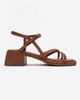 Forever & Always Shoes Forever & Always Shoes Cirelle Leather Block Heel Sandal - 4
