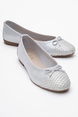 Forever & Always Shoes Forever & Always Shoes Copos Leather Bow Cap Toe Ballet Flat