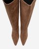 Forever & Always Shoes Forever & Always Shoes Corvel Leather Kitten Heel Knee High Boot - 5