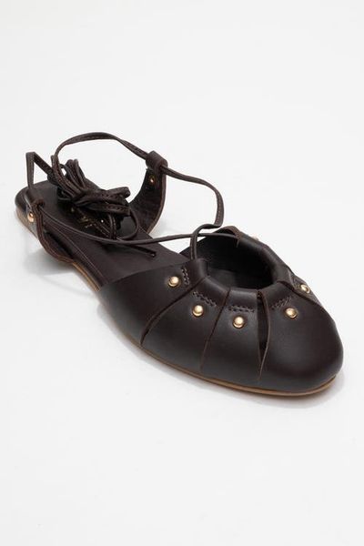 Forever & Always Shoes Forever & Always Shoes Daria Leather Ankle Lace-Up Sandal