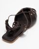 Forever & Always Shoes Forever & Always Shoes Daria Leather Ankle Lace-Up Sandal - 5