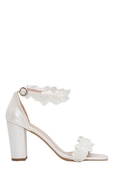Forever & Always Shoes Forever & Always Shoes Dede Lace Bridal Heeled Sandals
