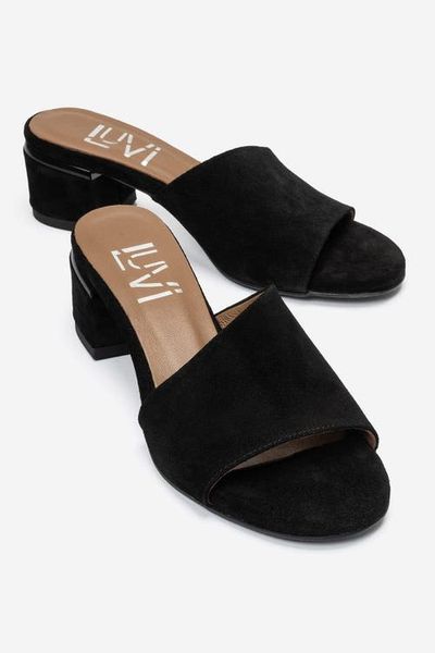 Forever & Always Shoes Forever & Always Shoes Delavie Leather Block Heel Sandal