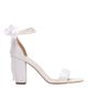 Forever & Always Shoes Forever & Always Shoes Dina Block Heel Leather Sandals with Pearls - 2