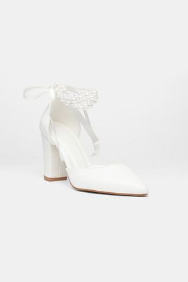 Forever & Always Shoes Forever & Always Shoes Elisa Block Heel Bridal Pump