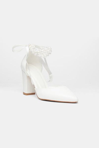 Forever & Always Shoes Forever & Always Shoes Elisa Block Heel Bridal Pump