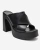 Forever & Always Shoes Forever & Always Shoes Essenza Leather Platform Block Heel Sandal - 3