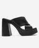 Forever & Always Shoes Forever & Always Shoes Essenza Leather Platform Block Heel Sandal - 4