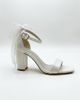 Forever & Always Shoes Forever & Always Shoes Evarose Bow Detail Block Heel Bridal Sandal - 2