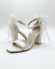 Forever & Always Shoes Forever & Always Shoes Evarose Bow Detail Block Heel Bridal Sandal - 5