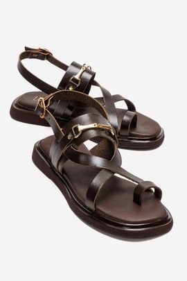 Forever & Always Shoes Forever & Always Shoes Fabiana Leather Thong Sandal