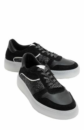 Forever & Always Shoes Forever & Always Shoes Felipe Glitter Leather Sneakers