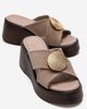 Forever & Always Shoes Forever & Always Shoes Fianna Leather Cross Strap Platform Sandal - 1