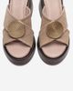 Forever & Always Shoes Forever & Always Shoes Fianna Leather Cross Strap Platform Sandal - 2