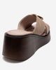 Forever & Always Shoes Forever & Always Shoes Fianna Leather Cross Strap Platform Sandal - 5