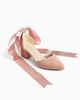 Forever & Always Shoes Forever & Always Shoes Fiona Low Block Heels with Ribbon - 1