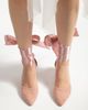 Forever & Always Shoes Forever & Always Shoes Fiona Low Block Heels with Ribbon - 5