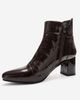 Forever & Always Shoes Forever & Always Shoes Gael Leather Block Heel Boot - 5