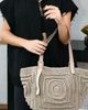 Forever & Always Shoes Forever & Always Shoes Giorgia Hand Woven Shoulder Bag with Leather Straps - 4