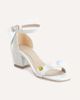 Forever & Always Shoes Forever & Always Shoes Grazia Lace Block Heel Bridal Sandals - 1