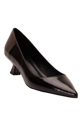 Forever & Always Shoes Forever & Always Shoes Helly Kitten Heel Leather Stiletto Pumps