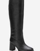 Forever & Always Shoes Forever & Always Shoes Javen Leather Block Heel Boot - 1