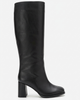 Forever & Always Shoes Forever & Always Shoes Javen Leather Block Heel Boot - 2