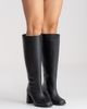 Forever & Always Shoes Forever & Always Shoes Javen Leather Block Heel Boot - 5
