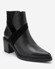 Forever & Always Shoes Forever & Always Shoes Jessica Leather Block Heel Zip Boot - 1