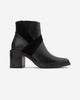 Forever & Always Shoes Forever & Always Shoes Jessica Leather Block Heel Zip Boot - 2