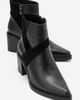 Forever & Always Shoes Forever & Always Shoes Jessica Leather Block Heel Zip Boot - 4