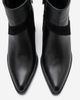 Forever & Always Shoes Forever & Always Shoes Jessica Leather Block Heel Zip Boot - 5