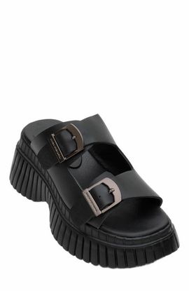 Forever & Always Shoes Forever & Always Shoes Joanes Leather Two-Strap Platform Sandal