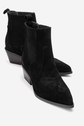 Forever & Always Shoes Forever & Always Shoes Julieta Leather Block Heel Western Boot