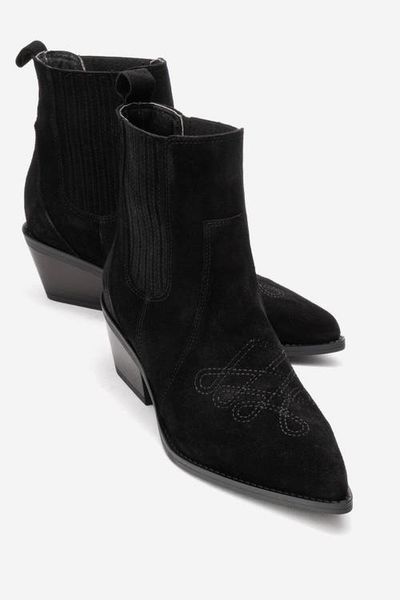 Forever & Always Shoes Forever & Always Shoes Julieta Leather Block Heel Western Boot