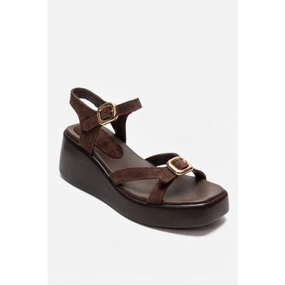 Forever & Always Shoes Forever & Always Shoes Kalia Leather Wedge Sandal