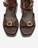 Forever & Always Shoes Forever & Always Shoes Kalia Leather Wedge Sandal - 2