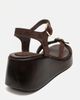 Forever & Always Shoes Forever & Always Shoes Kalia Leather Wedge Sandal - 4