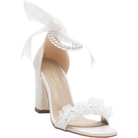 Forever & Always Shoes Forever & Always Shoes Krystal Lace Bridal Sandals with Pearls